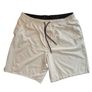 Bad Birdie Mens Golf Shorts Gray XX-Large Elastic Waist Drawstring Mesh Pockets